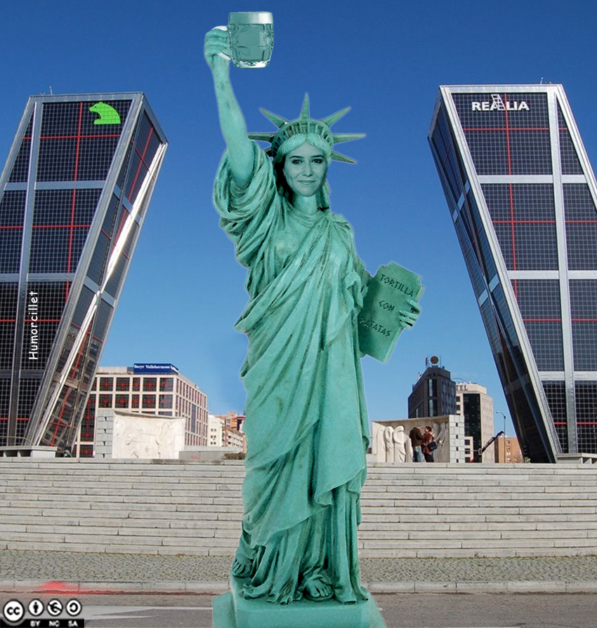 Madrid y su nueva estatua: «Cañas y Libertad»